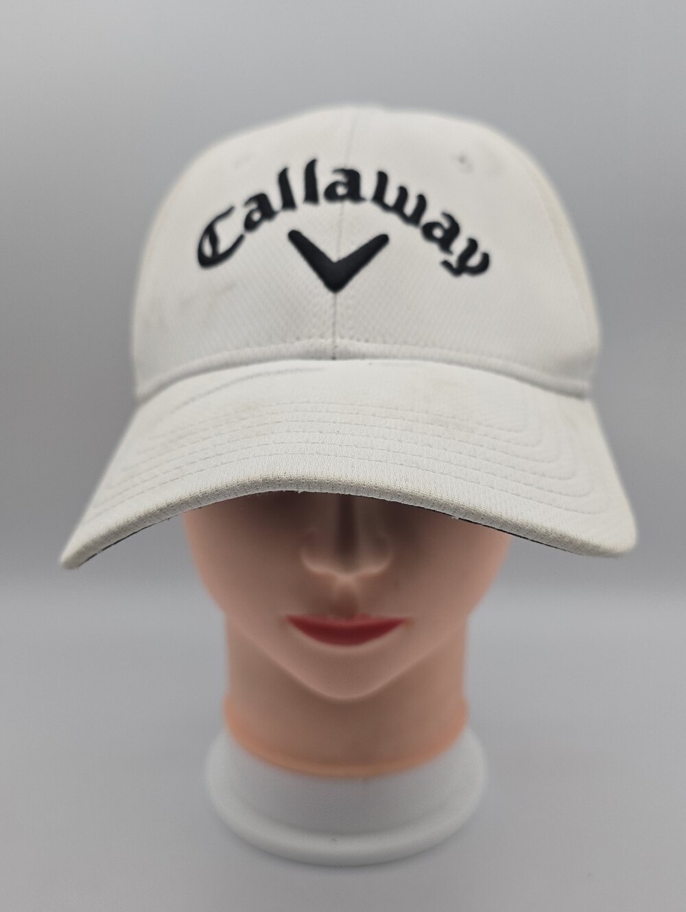 Callaway White/Black Logo Adjustable Golf Hat